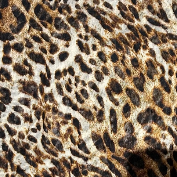 INC International Concepts Leopard Long Sleeve Top - Picture 3 of 3